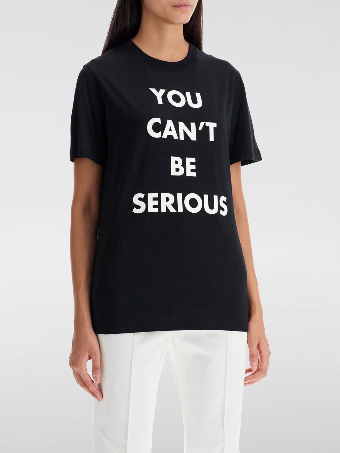 MOSCHINO COUTURE T-SHIRT: Sweat-shirt femme Moschino Couture, Noir - Img 1