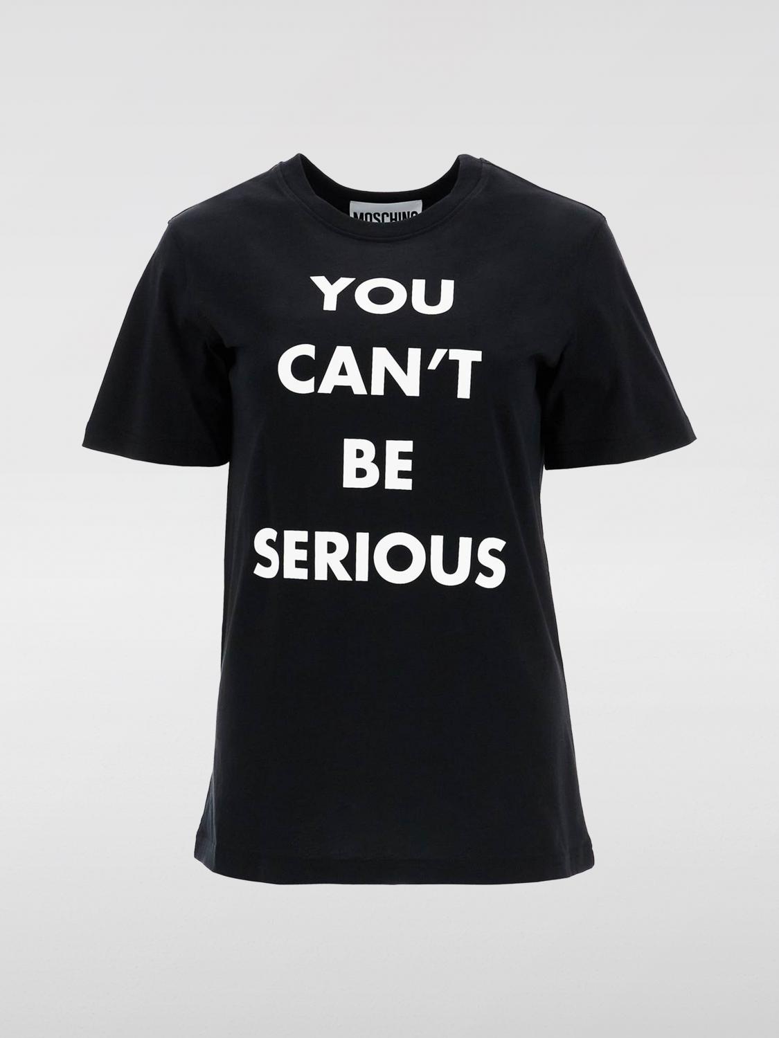 MOSCHINO COUTURE T-SHIRT: Moschino Couture women's t-shirt, Black - Img 4