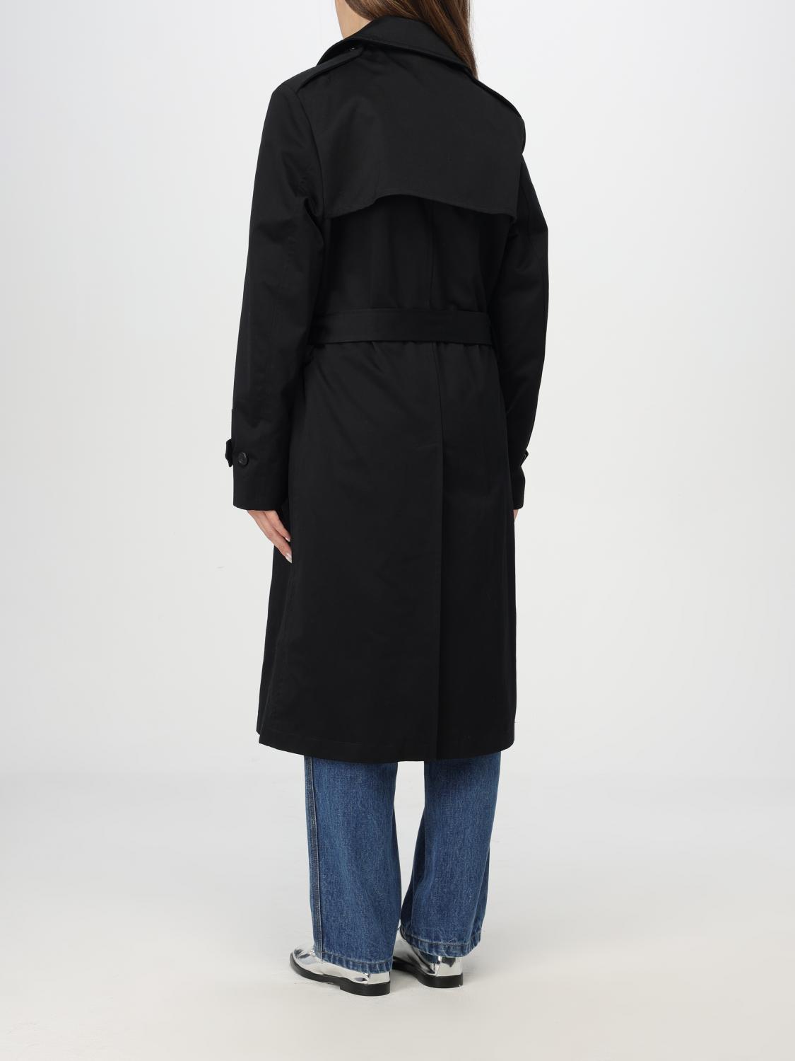 HOMMEGIRLS TRENCH: Trench Hommegirls in cotone , Nero - Img 3