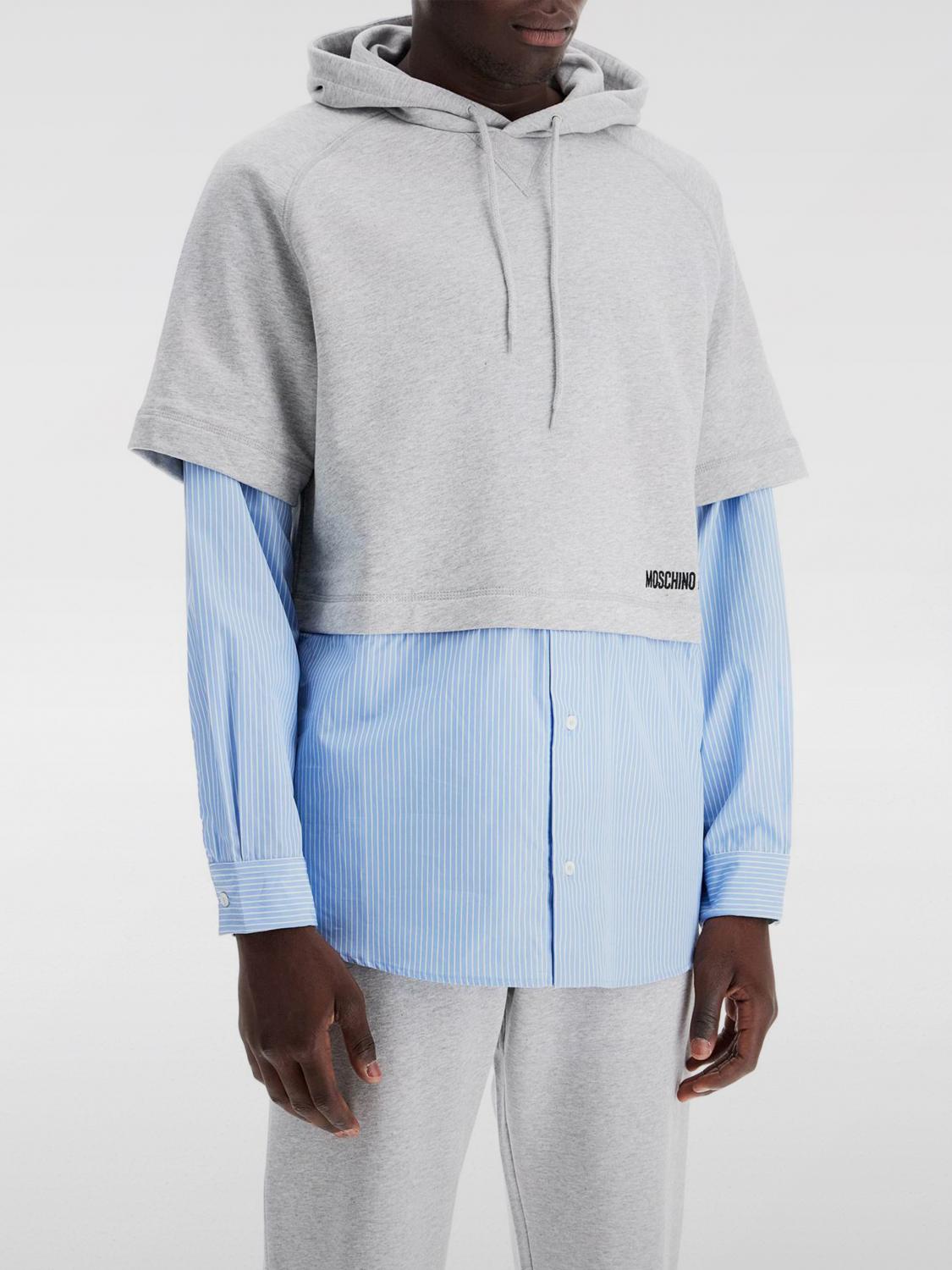 MOSCHINO COUTURE SWEATSHIRT: Sweatshirt men Moschino Couture, Grey - Img 1