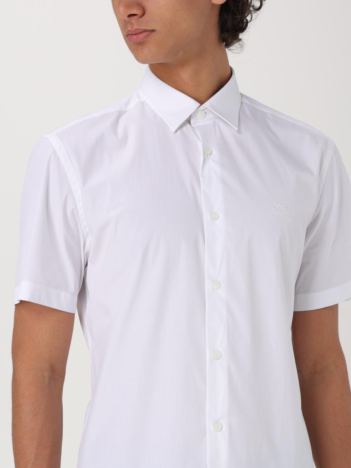 BURBERRY SHIRT: Burberry men's shirt, White - Img 4