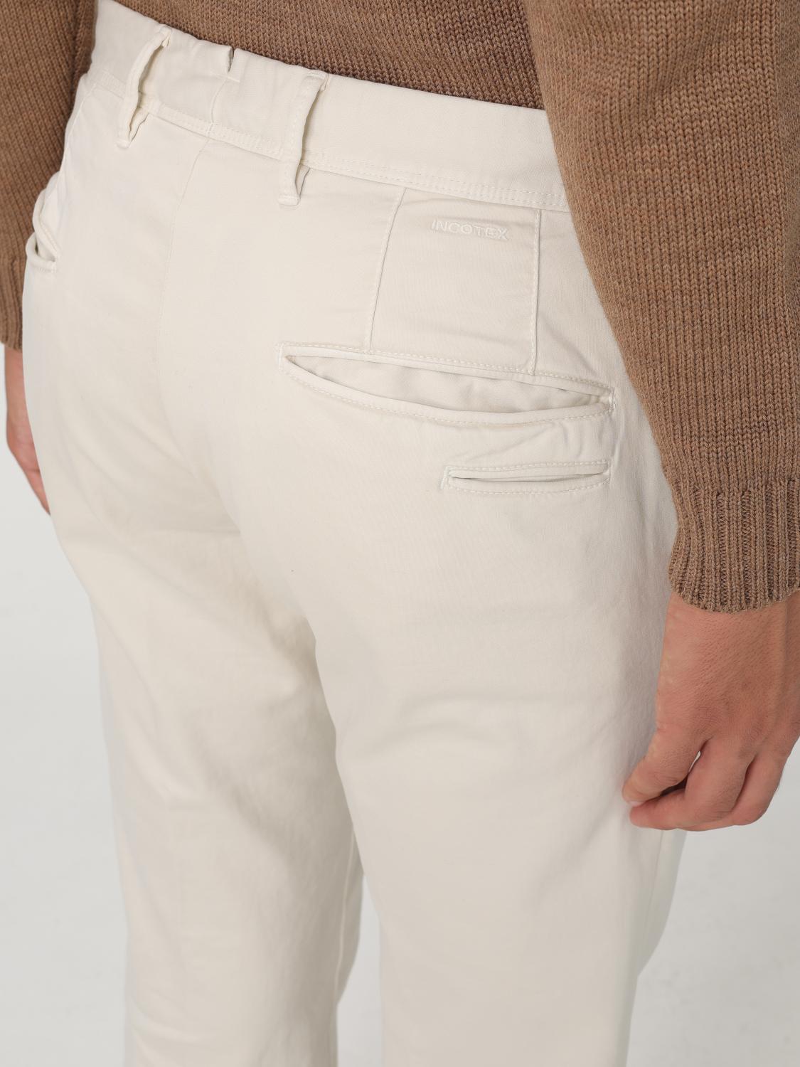 INCOTEX PANTS: Pants men Incotex, White - Img 3