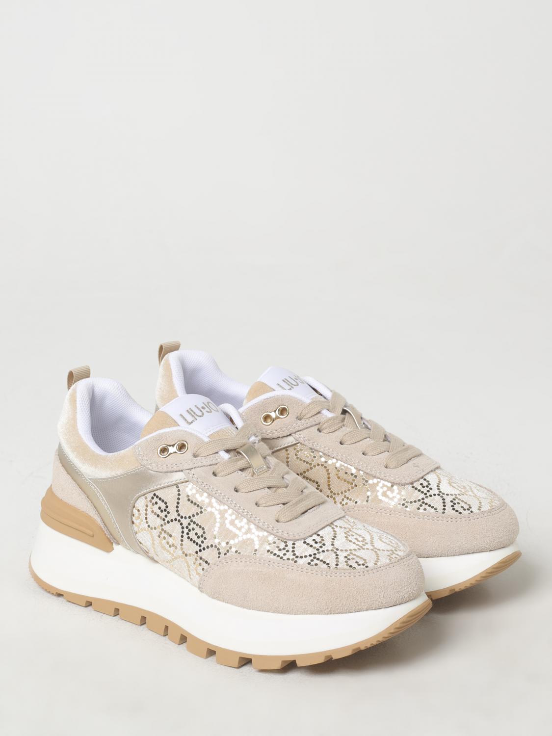 LIU JO SNEAKERS: Shoes woman Liu Jo, Beige - Img 2