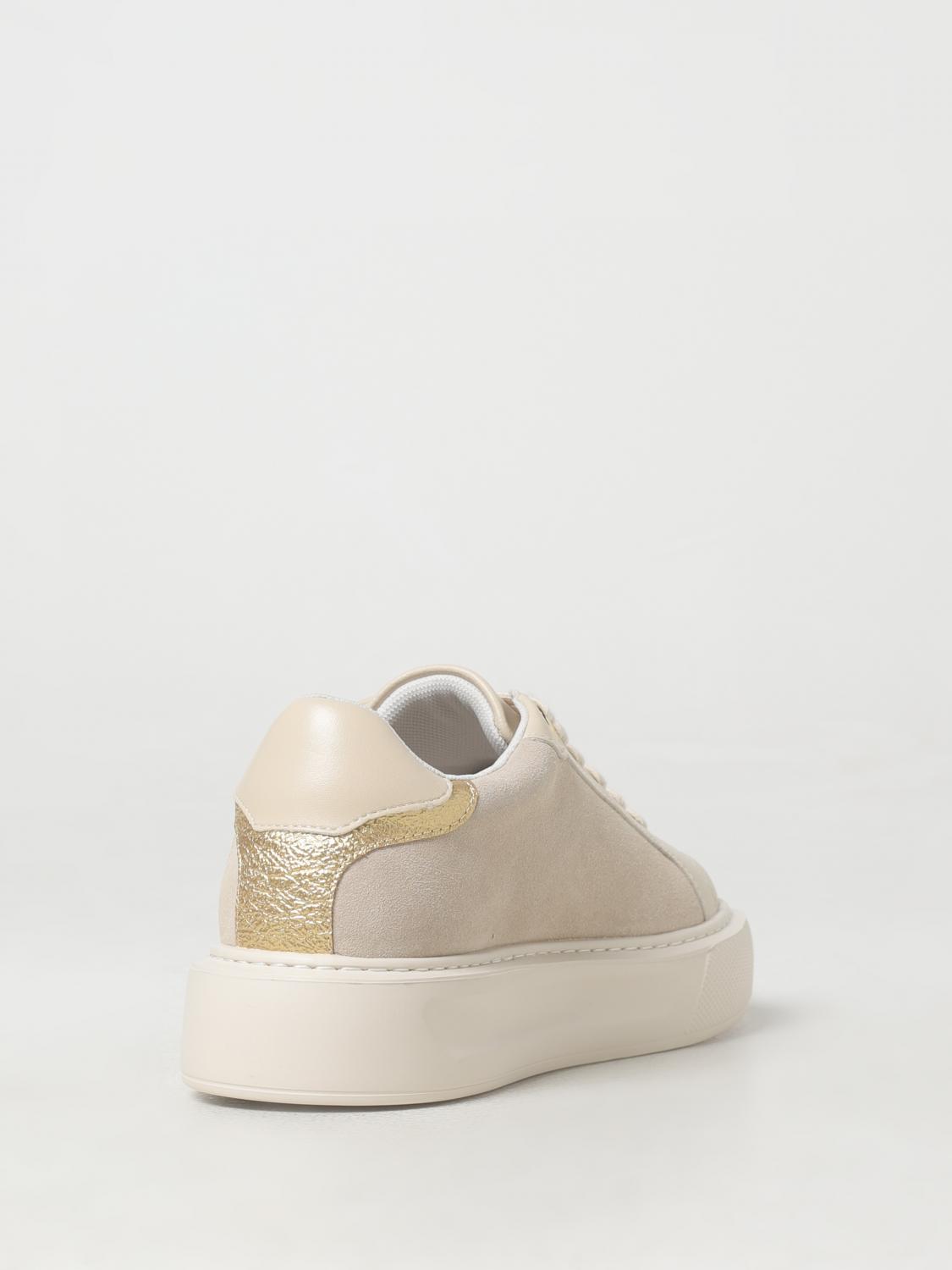 LIU JO SNEAKERS: Sneakers Liu Jo in pelle con logo di strass , Sabbia - Img 3