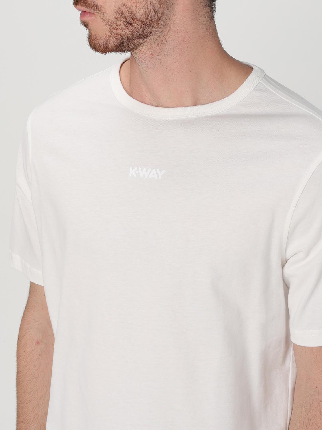 K-WAY T-SHIRT: T-shirt men K-way, White - Img 3