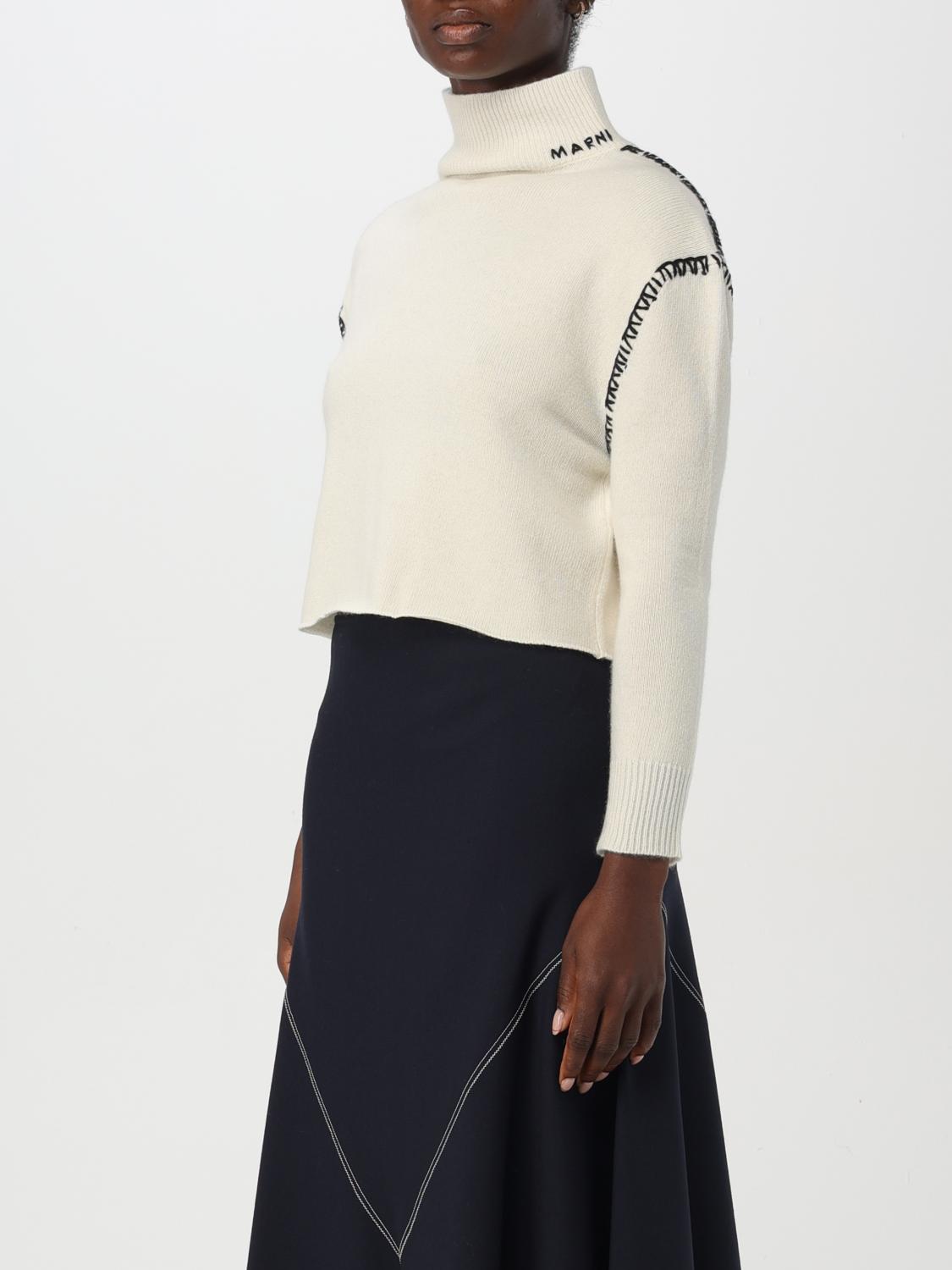 MARNI MAGLIA: Pullover Marni in lana e cashmere , Bianco - Img 4