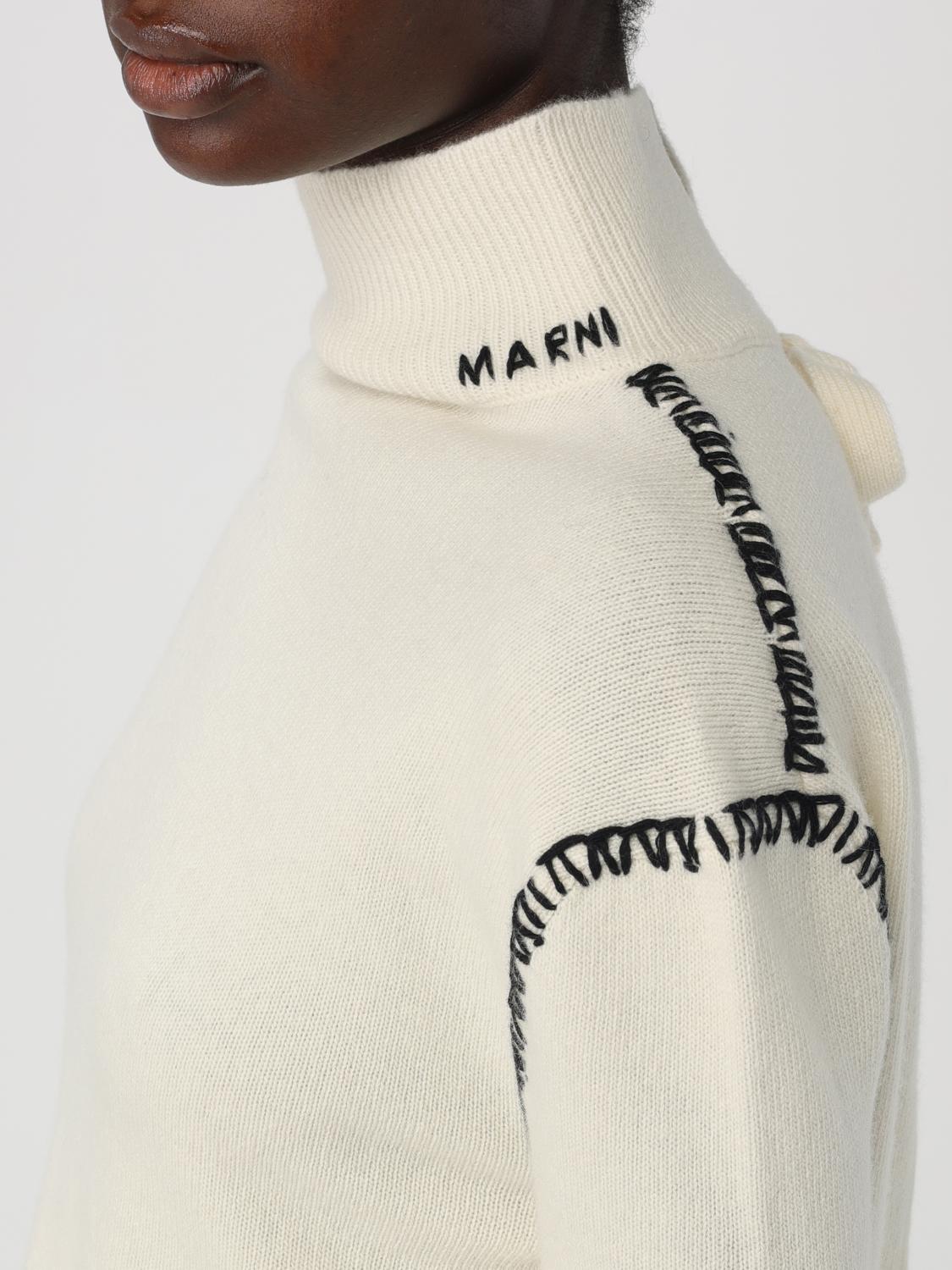 MARNI MAGLIA: Pullover Marni in lana e cashmere , Bianco - Img 5