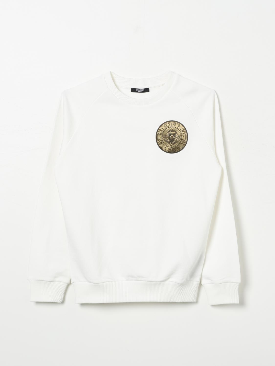 BALMAIN SWEATER: Sweater kids Balmain, White - Img 1