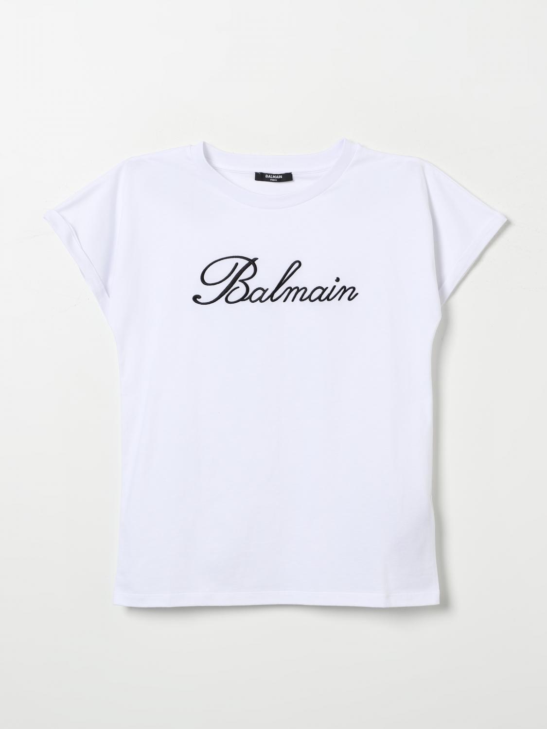 BALMAIN T-SHIRT: T-shirt kids Balmain, White - Img 1