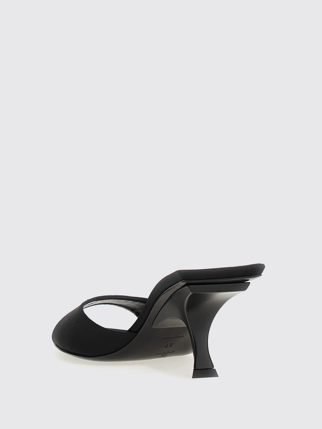 THE ATTICO HEELED SANDALS: Flat sandals woman The Attico, Black - Img 3