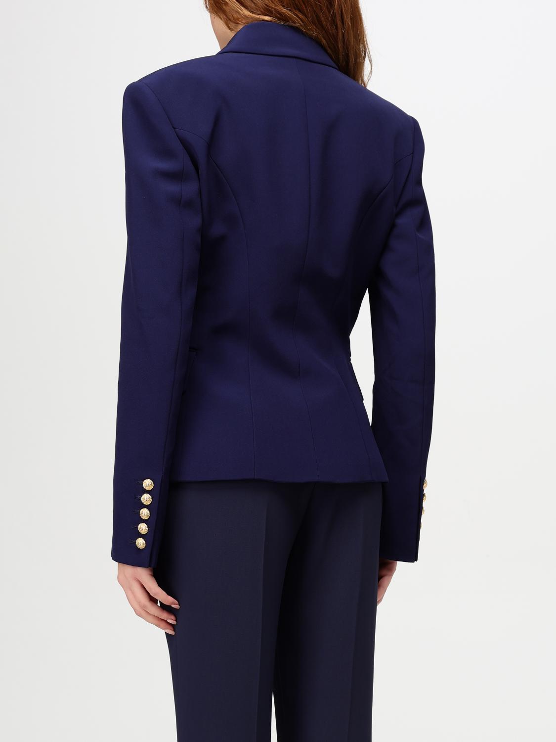 BALMAIN BLAZER: Balmain women's blazer, Blue - Img 2