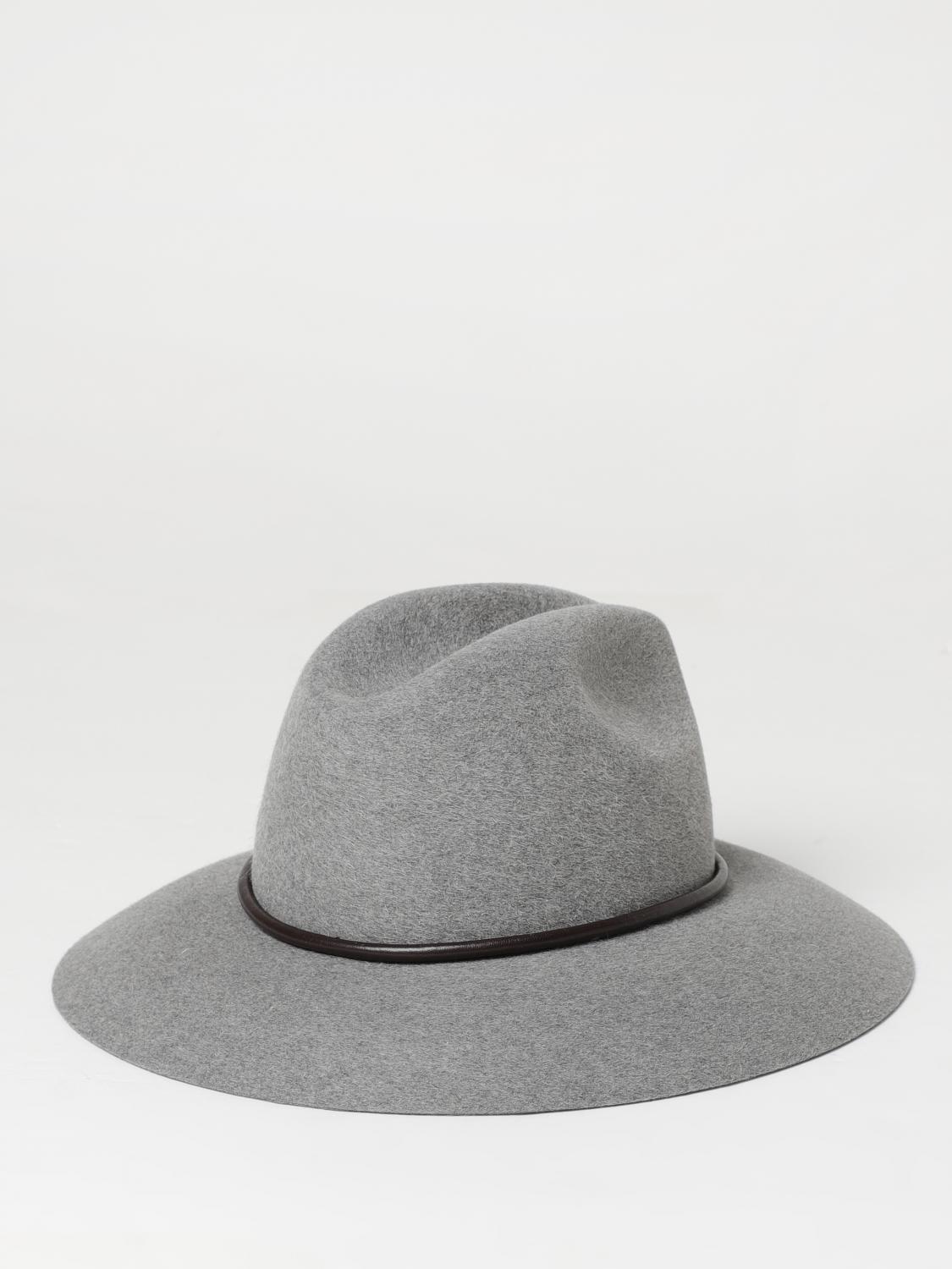 BRUNELLO CUCINELLI HAT: Hat woman Brunello Cucinelli, Grey - Img 2