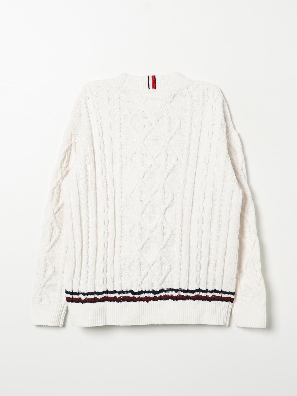 TOMMY HILFIGER SWEATER: Sweater kids Tommy Hilfiger, Ivory - Img 2