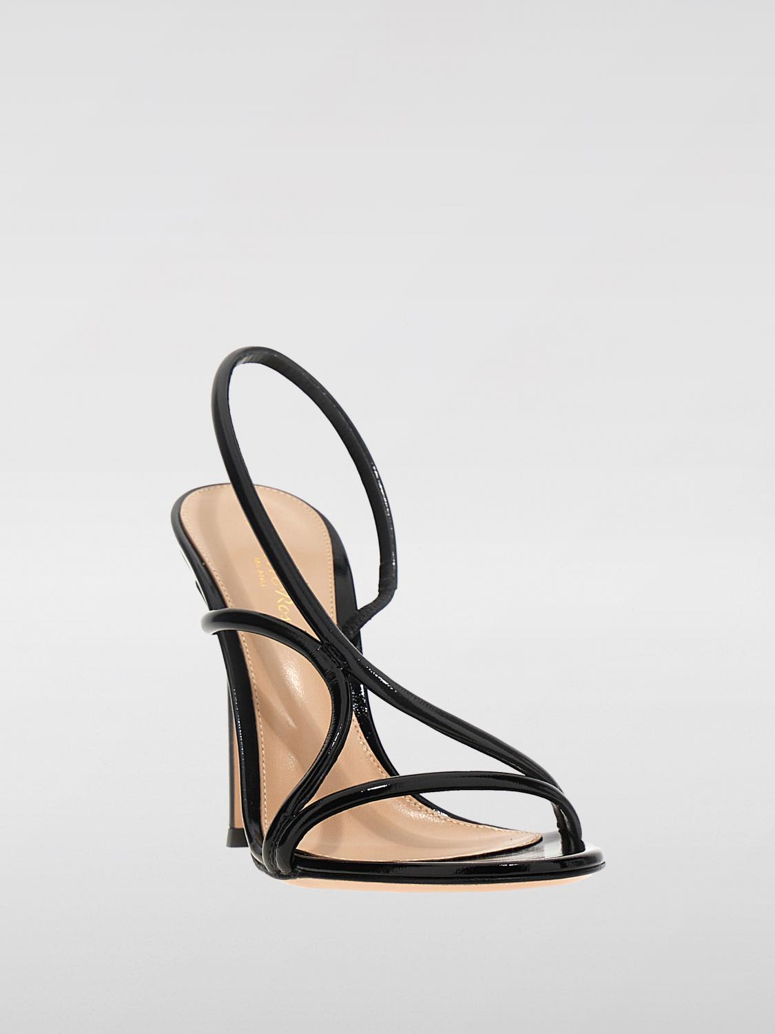 GIANVITO ROSSI HEELED SANDALS: Flat sandals woman Gianvito Rossi, Black - Img 2