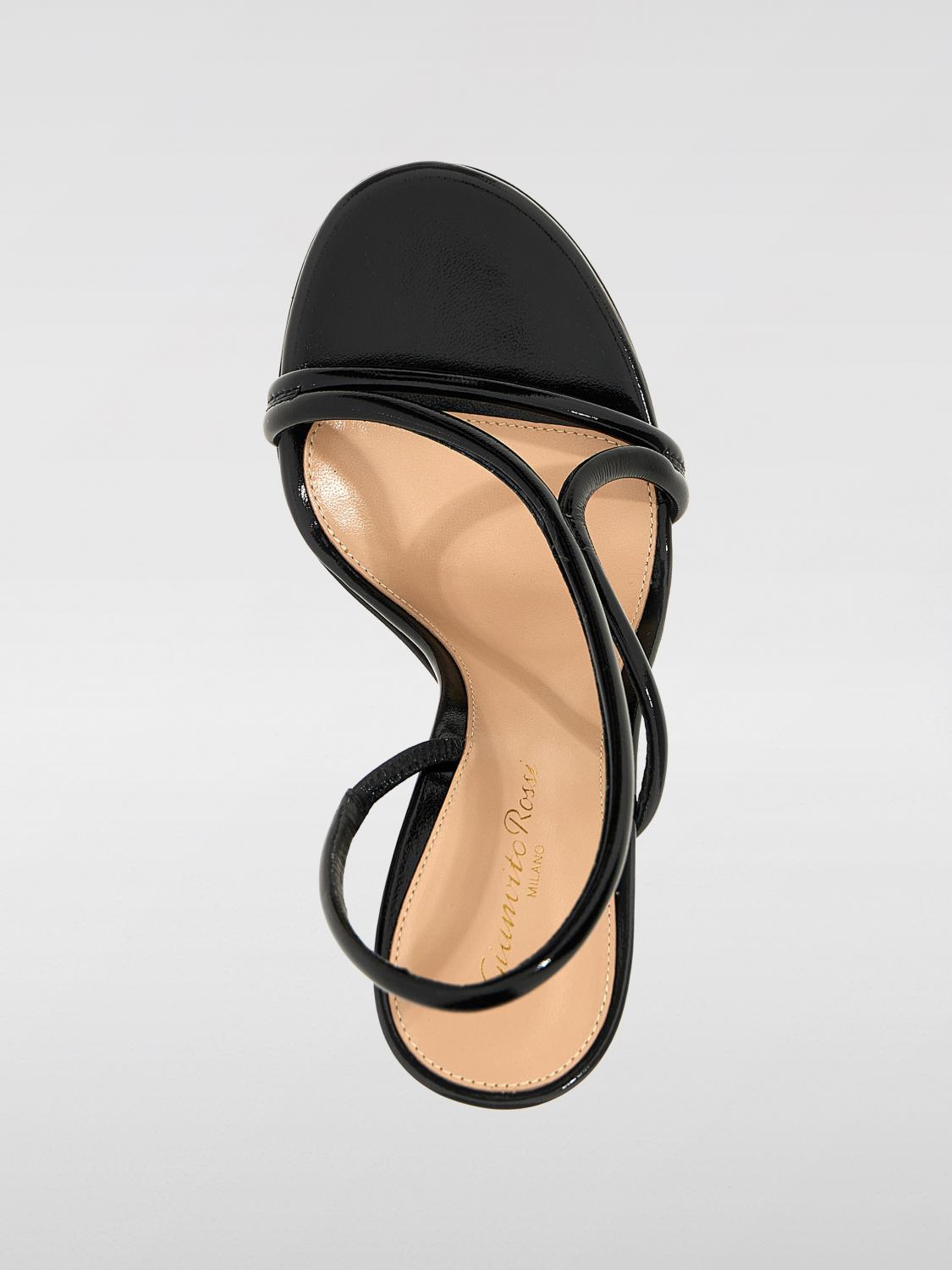 GIANVITO ROSSI HEELED SANDALS: Flat sandals woman Gianvito Rossi, Black - Img 4