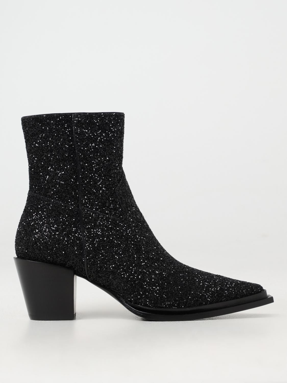 JIMMY CHOO FLAT ANKLE BOOTS: Flat ankle boots woman Jimmy Choo, Black - Img 1