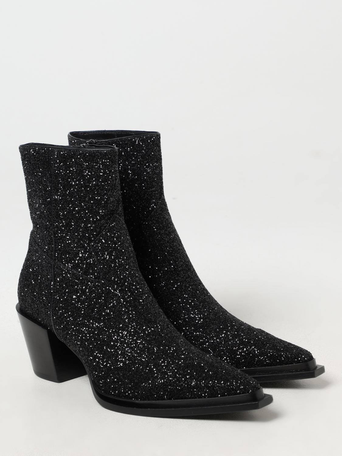 JIMMY CHOO FLAT ANKLE BOOTS: Flat ankle boots woman Jimmy Choo, Black - Img 2