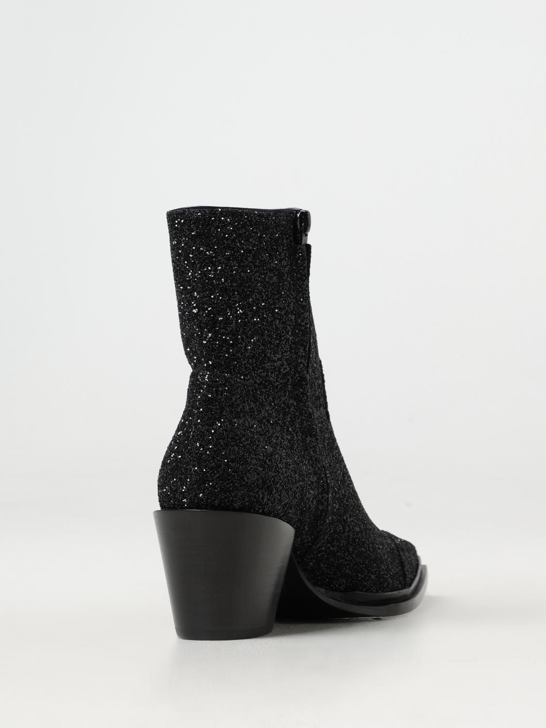 JIMMY CHOO FLAT ANKLE BOOTS: Flat ankle boots woman Jimmy Choo, Black - Img 3