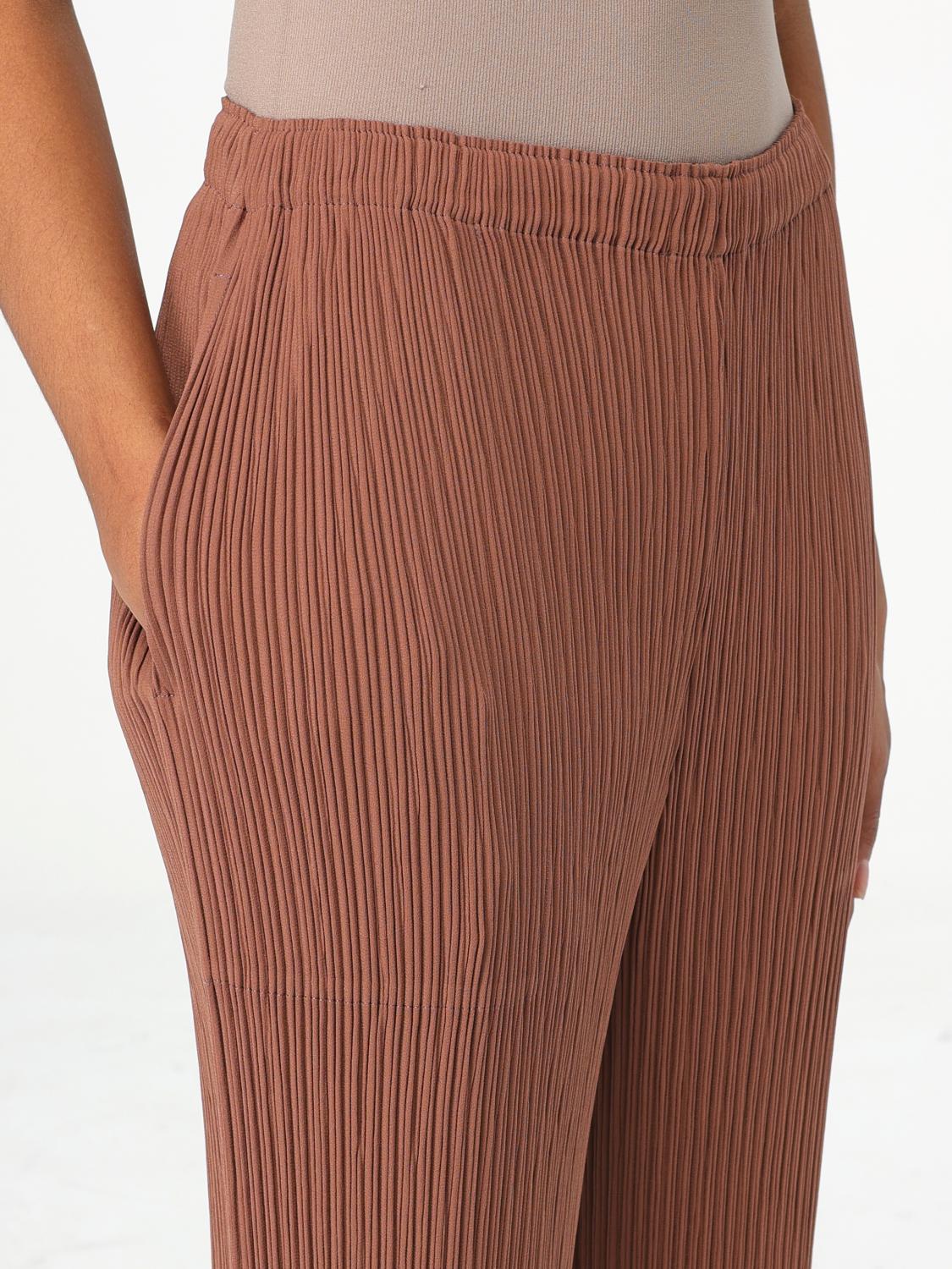 ISSEY MIYAKE PANTS: Pants woman Issey Miyake, Brown - Img 5