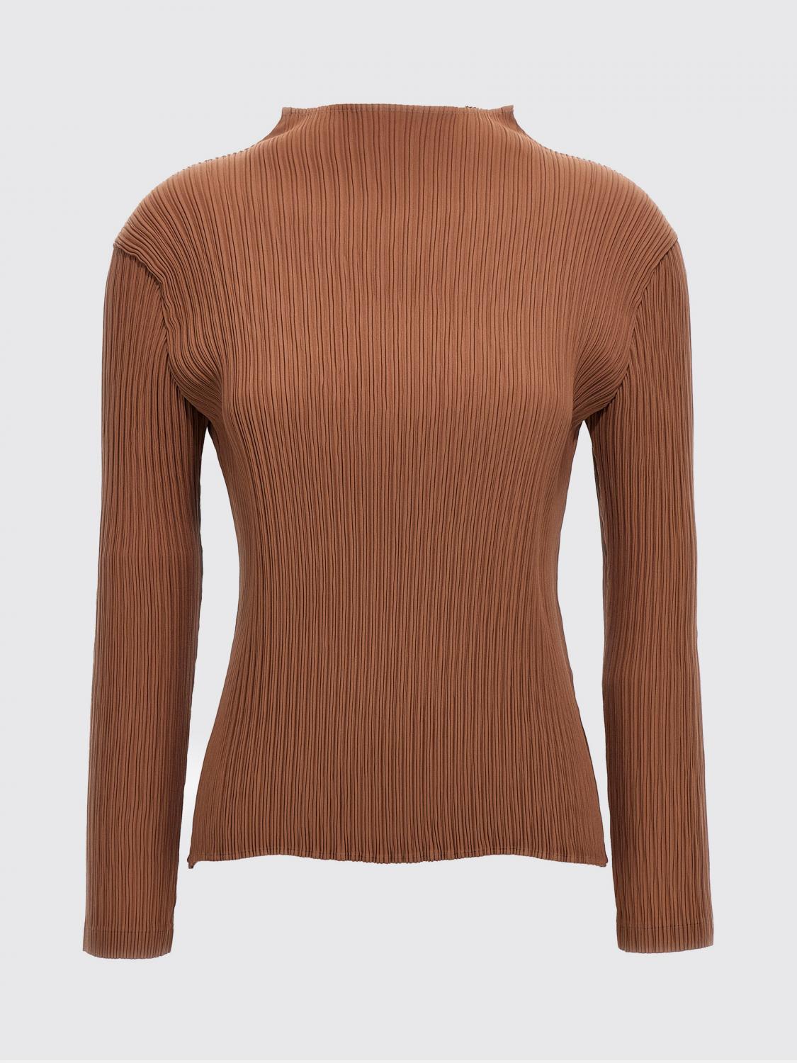 ISSEY MIYAKE JERSEY: Jersey mujer Issey Miyake, Marrón - Img 1