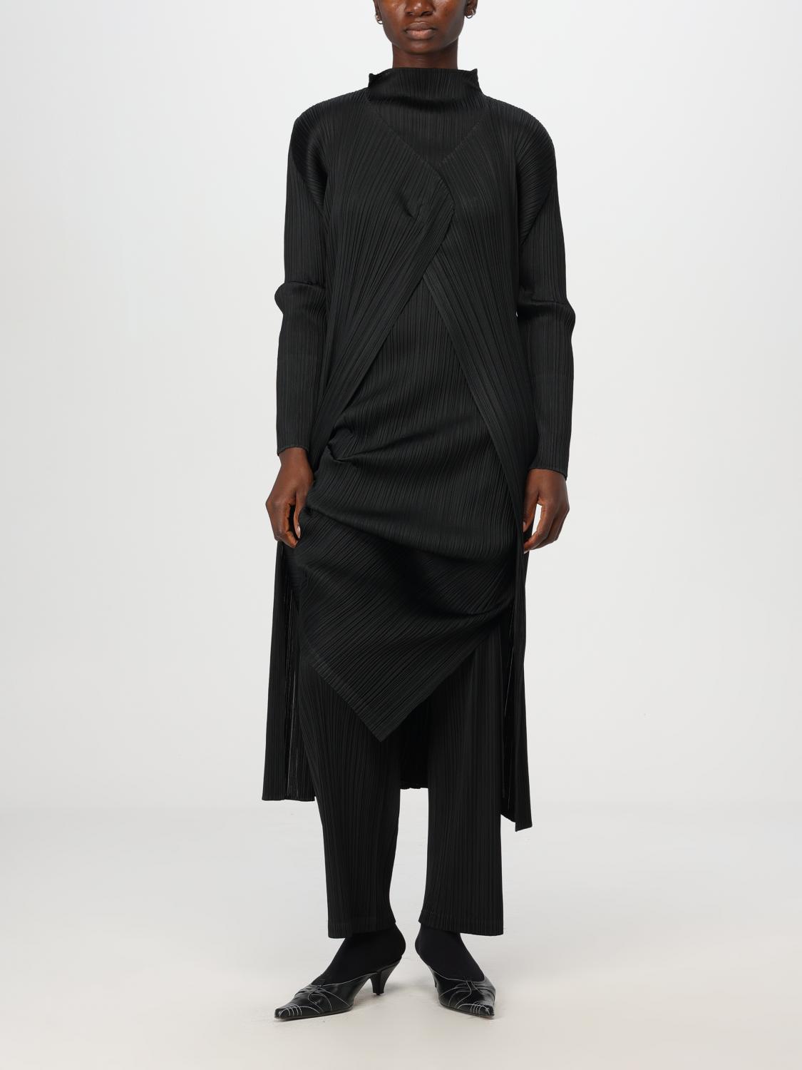 PLEATS PLEASE ISSEY MIYAKE PANTS: Pleats Please Issey Miyake women's pants, Black - Img 2