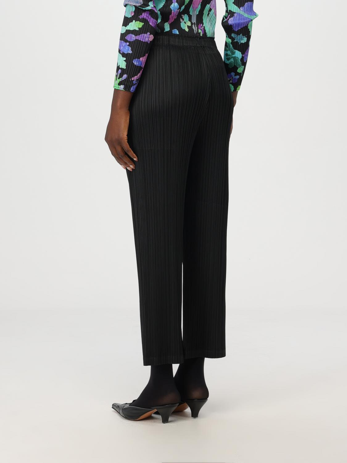 PLEATS PLEASE ISSEY MIYAKE PANTS: Pleats Please Issey Miyake women's pants, Black - Img 3