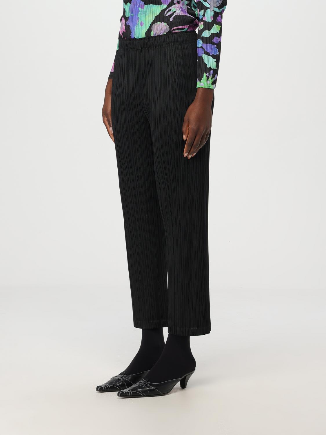 PLEATS PLEASE ISSEY MIYAKE PANTS: Pleats Please Issey Miyake women's pants, Black - Img 4