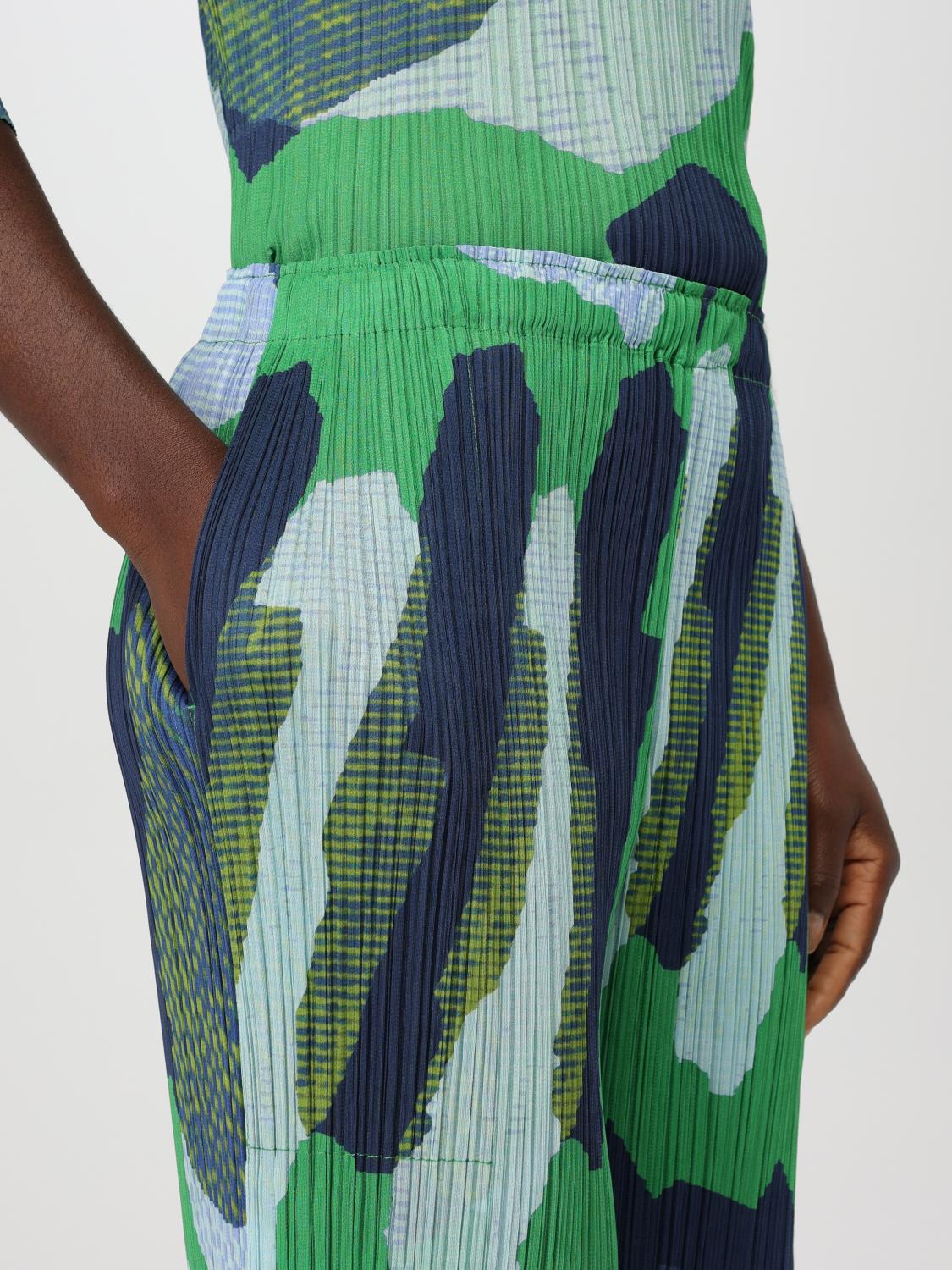 PLEATS PLEASE ISSEY MIYAKE PANTALÓN: Pantalón mujer Pleats Please Issey Miyake, Verde - Img 5