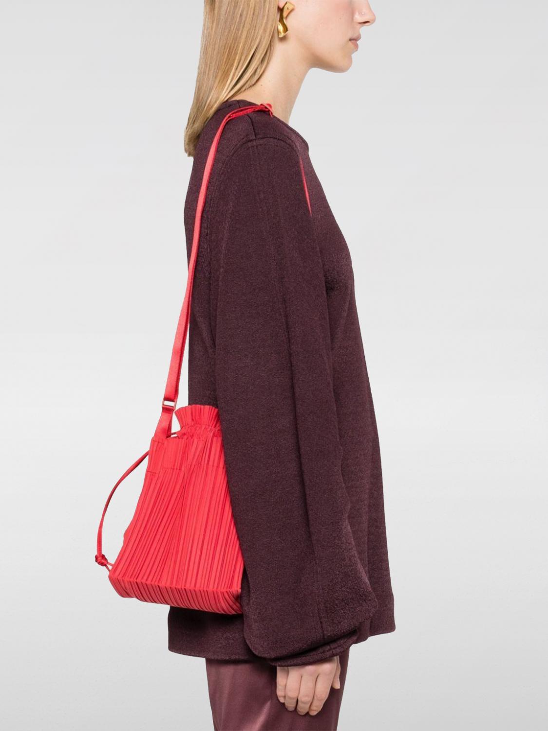 PLEATS PLEASE ISSEY MIYAKE CROSSBODY BAGS: Shoulder bag woman Pleats Please Issey Miyake, Red - Img 2