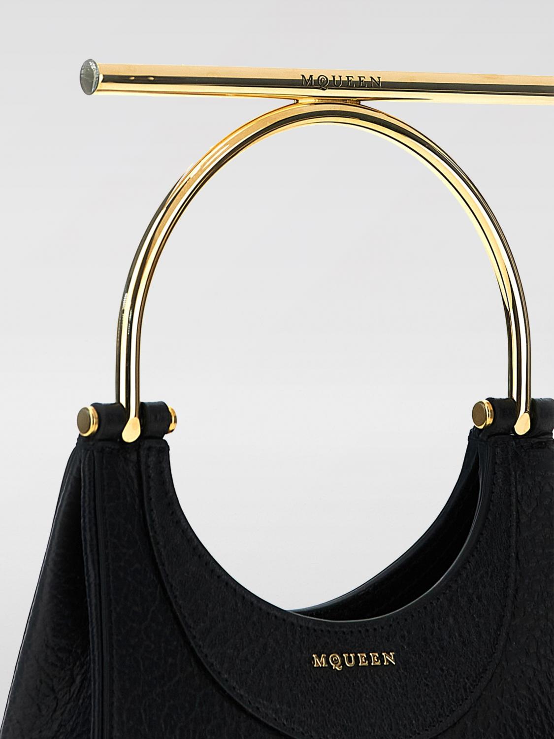 バッグ・カバンその他 ALEXANDER MCQUEEN Woman Mini bag Black 8035251VDBG 1000 Women's McQueen Mini T-Bar Bag in Black | Alexander McQueen AU