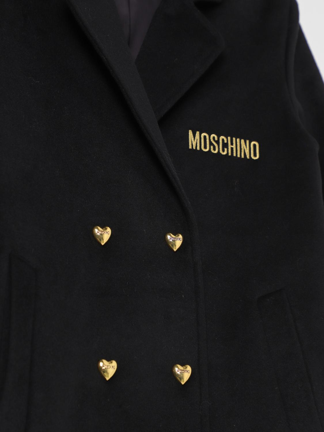 MOSCHINO 코트: 코트 남아 Moschino, 블랙 - Img 3