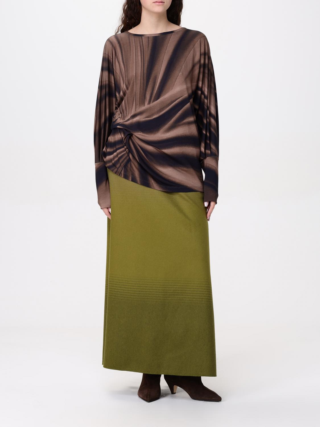 ALBERTA FERRETTI JUPE: Jupe femme Alberta Ferretti, Vert Bouteille - Img 2