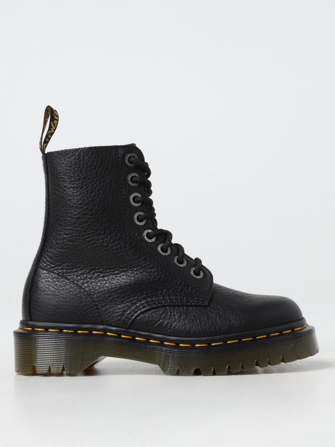 DR. MARTENS FLAT ANKLE BOOTS: Flat ankle boots woman Dr. Martens, Black - Img 1