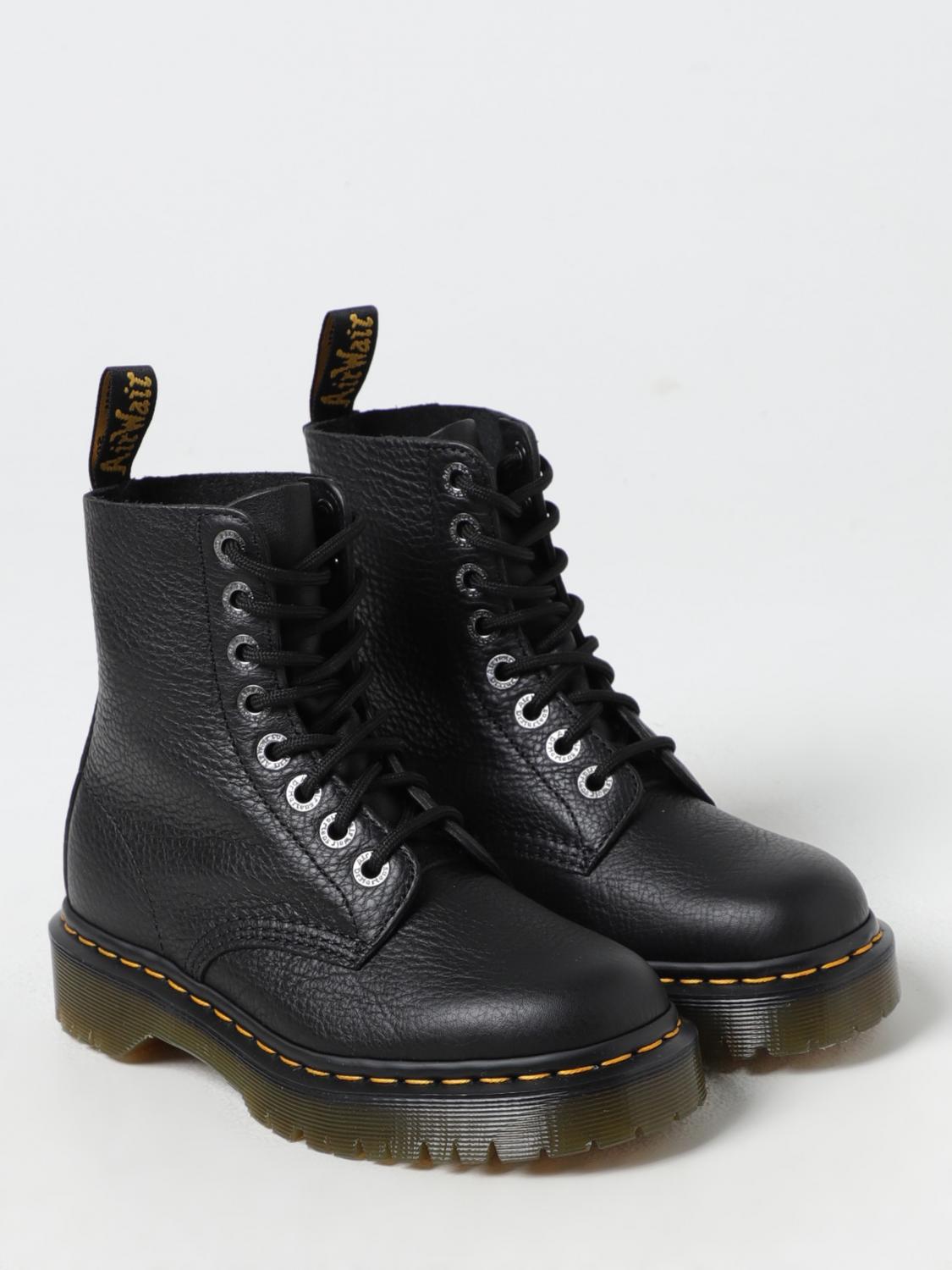 DR. MARTENS FLAT ANKLE BOOTS: Flat ankle boots woman Dr. Martens, Black - Img 2