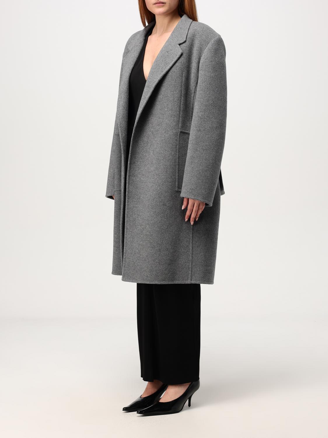 KHAITE COAT: Coat woman Khaite, Grey - Img 4