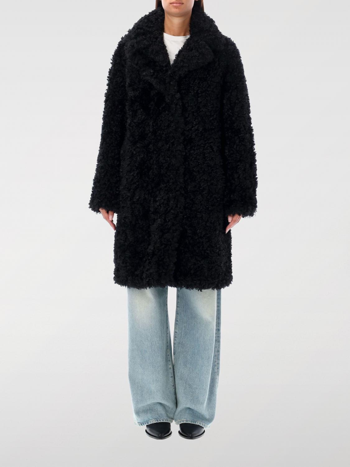 Giglio Cappotto Stand Studio in shearling sintetico