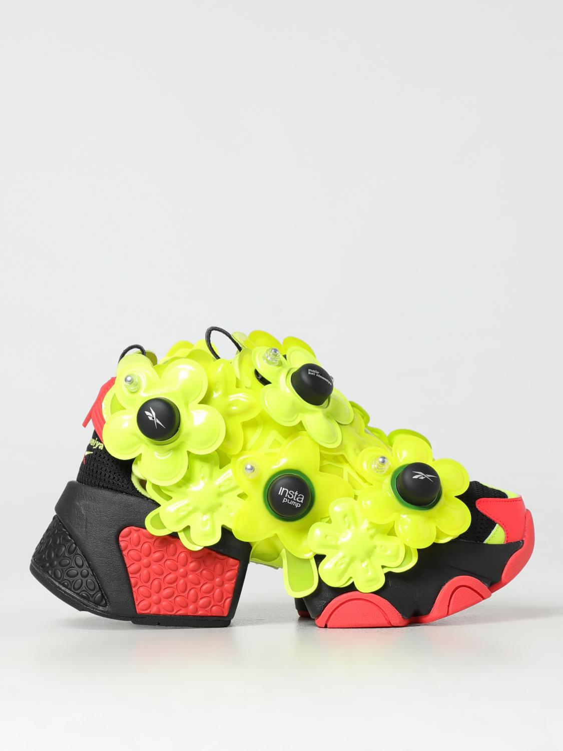 Giglio Sneakers Instapump Reebok x Noir Kei Ninomiya in mesh con fiori applicati