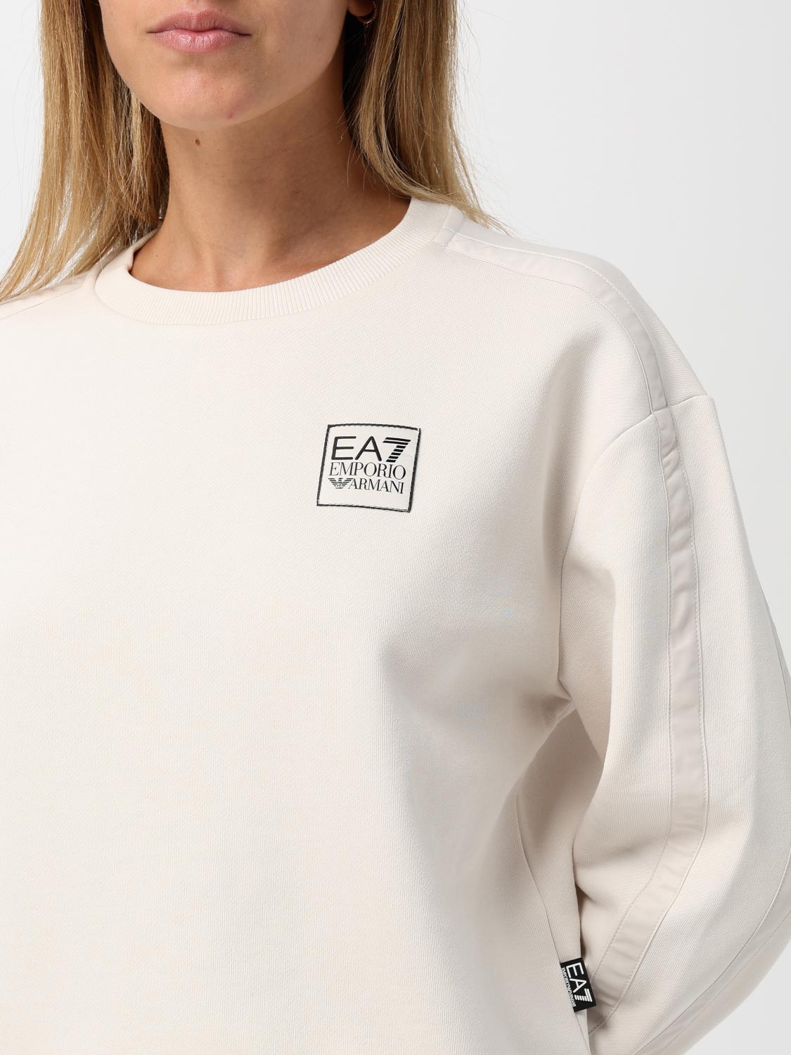 EA7 SWEATSHIRT: Sweatshirt woman Ea7, White - Img 3