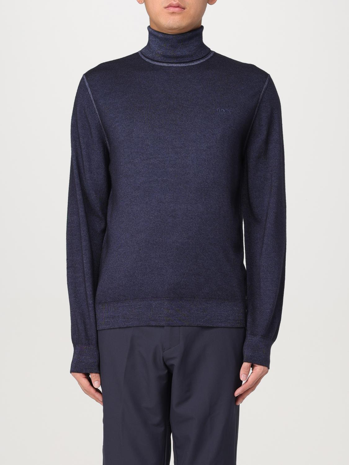 BOSS SWEATER: Sweater men Boss, Blue - Img 1