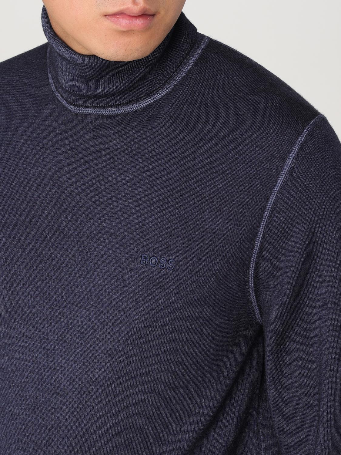 BOSS SWEATER: Sweater men Boss, Blue - Img 3