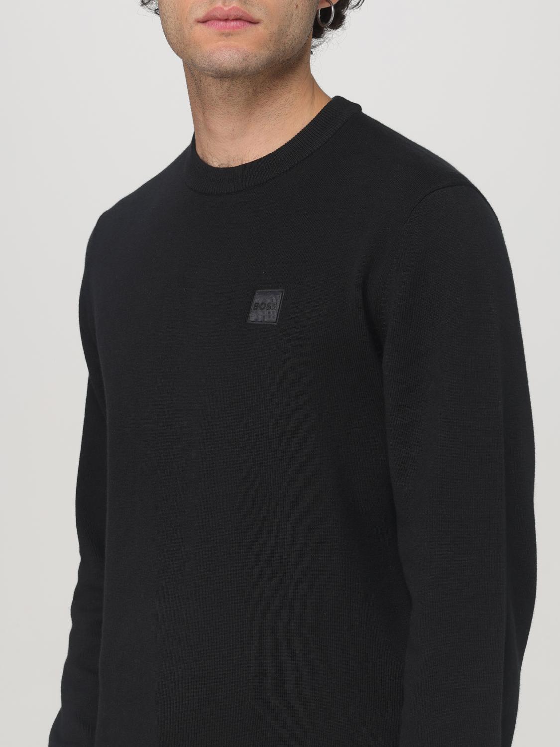 BOSS SWEATER: Sweater men Boss, Black - Img 4