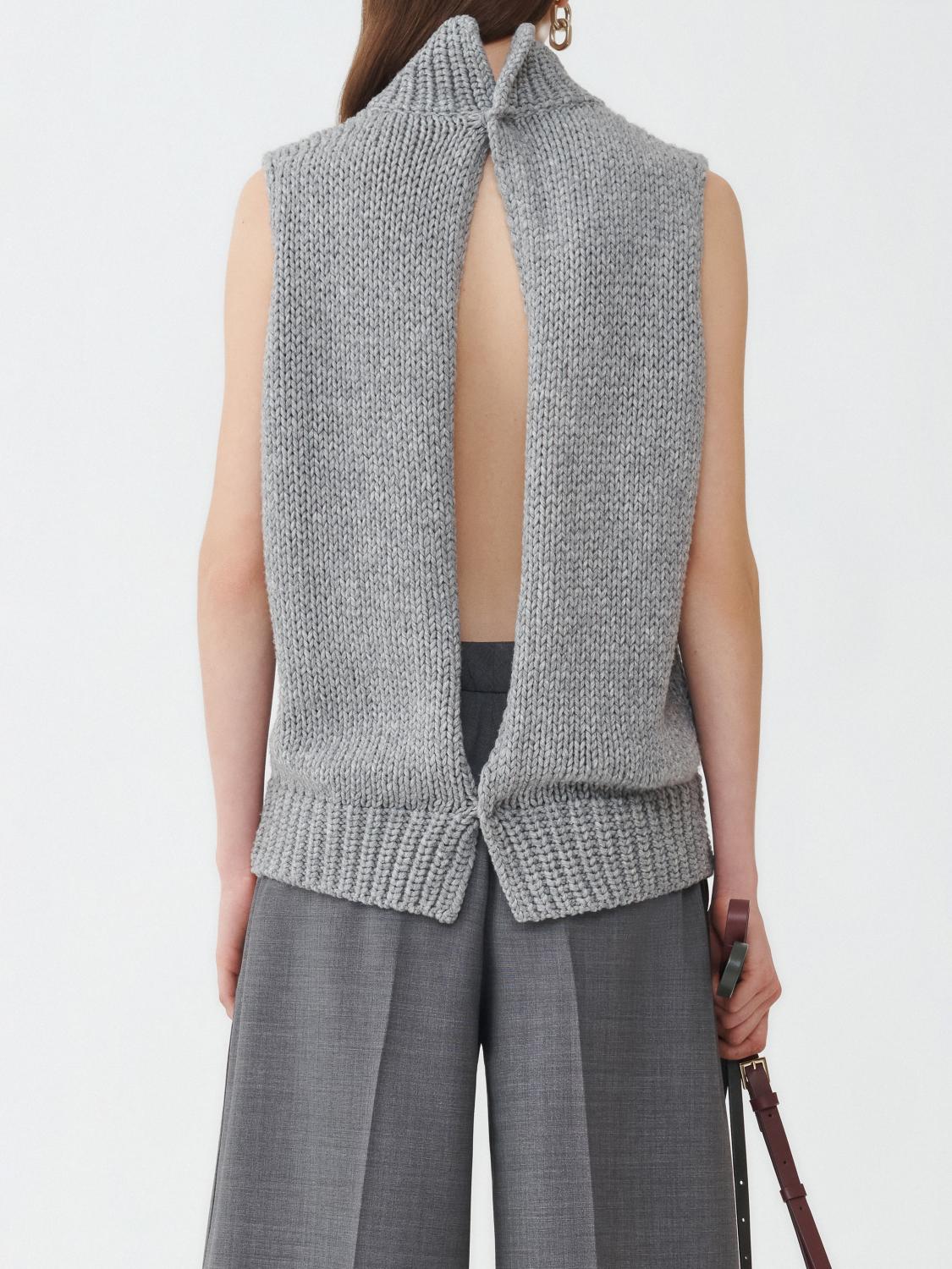 FABIANA FILIPPI WAISTCOAT: Sweater woman Fabiana Filippi, Grey - Img 3