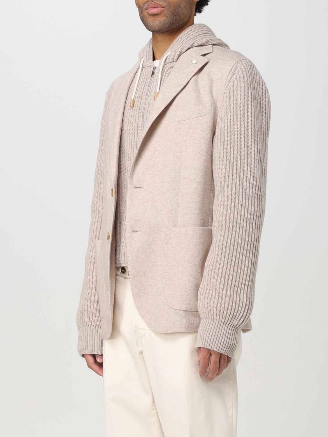 LUIGI BIANCHI BLAZER: Blazer men Luigi Bianchi, Beige - Img 3