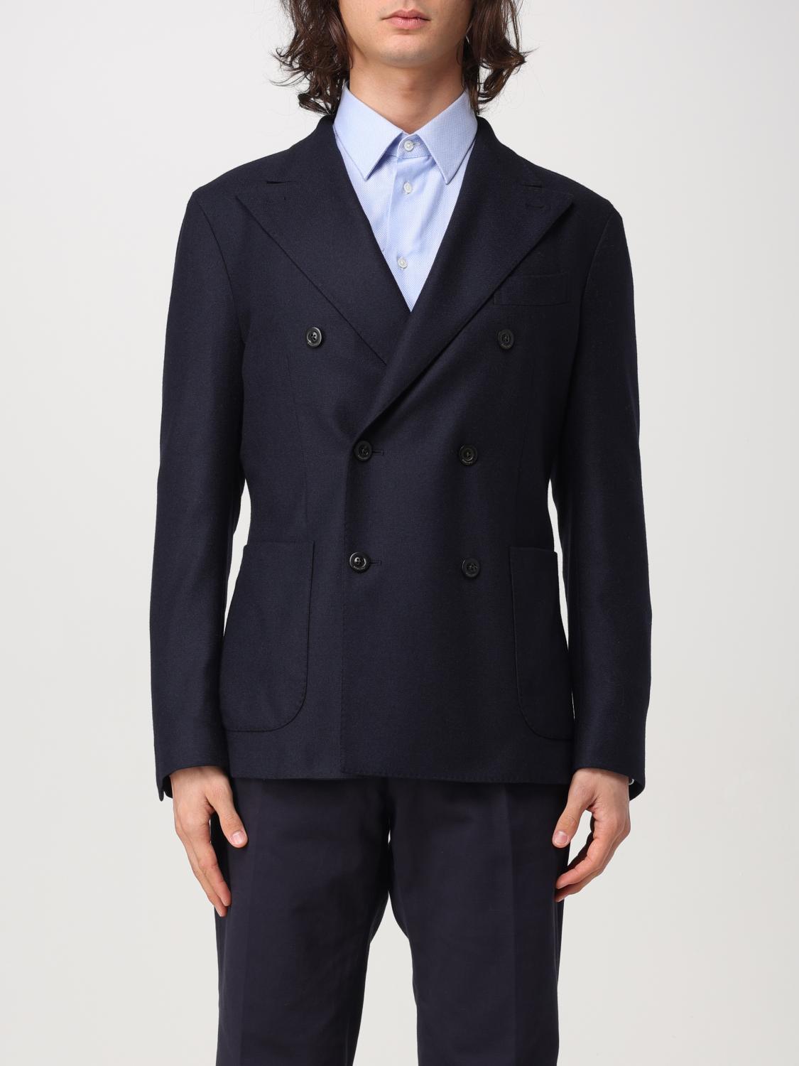 BOGLIOLI BLAZER: Blazer a doppiopetto Boglioli, Blue - Img 1