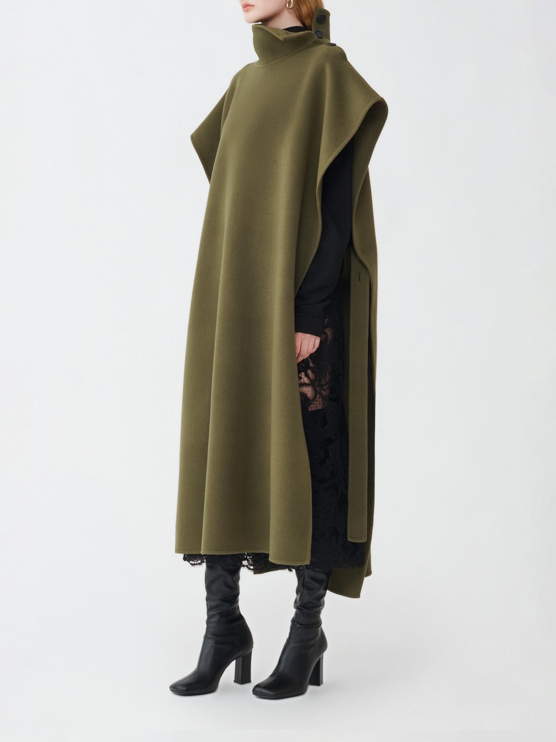 FABIANA FILIPPI CAPE: Coat woman Fabiana Filippi, Green - Img 3