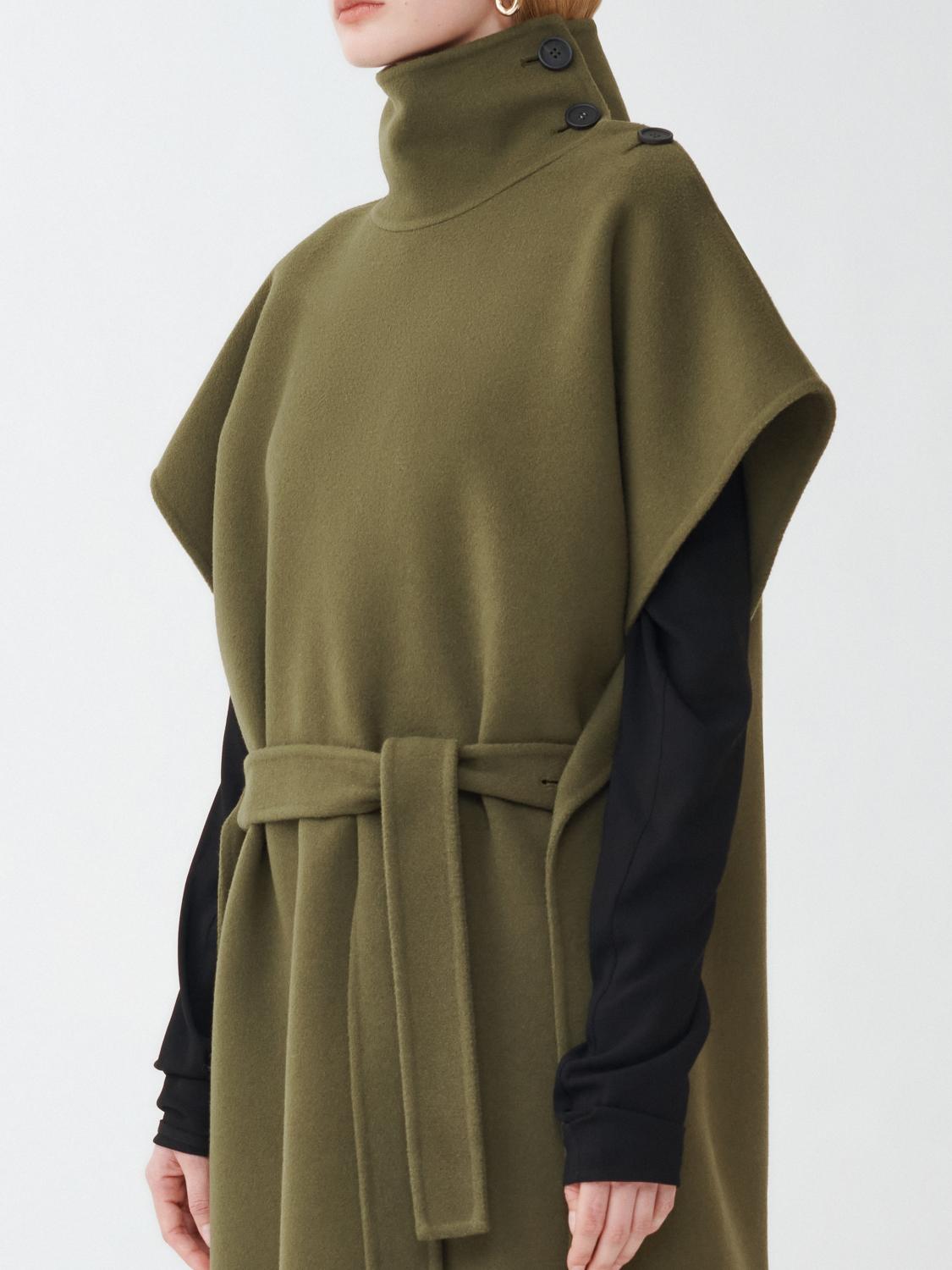 FABIANA FILIPPI CAPE: Coat woman Fabiana Filippi, Green - Img 4