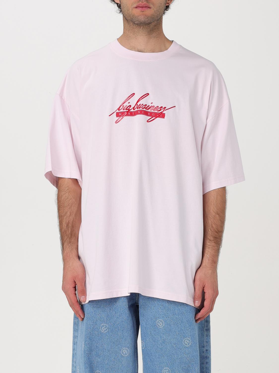 MARTINE ROSE T-SHIRT: Polo shirt men Martine Rose, Pink - Img 1