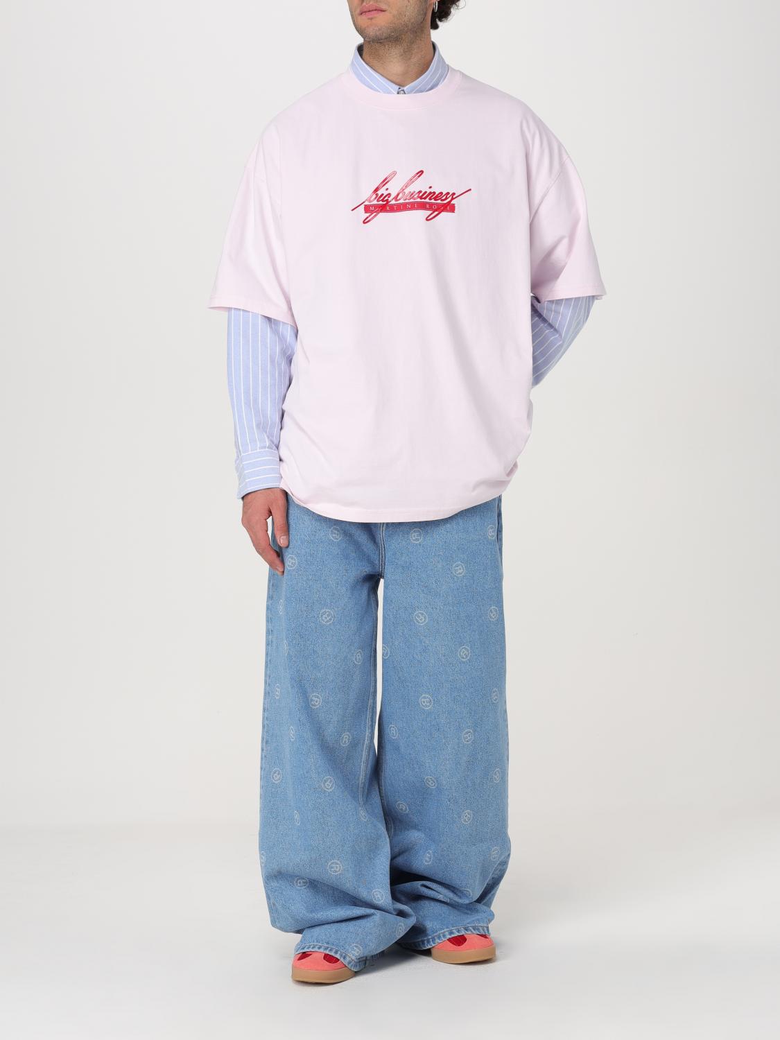 MARTINE ROSE T-SHIRT: Polo shirt men Martine Rose, Pink - Img 2