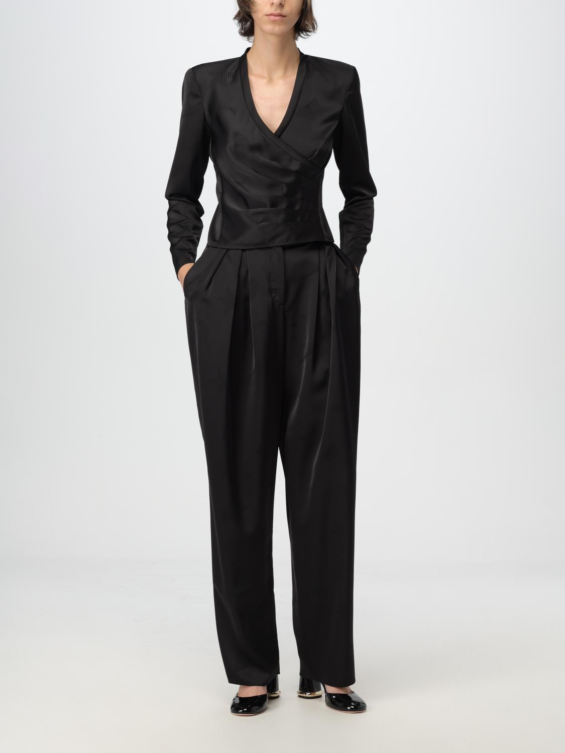 EMPORIO ARMANI PANTS: Pants woman Emporio Armani, Black - Img 2