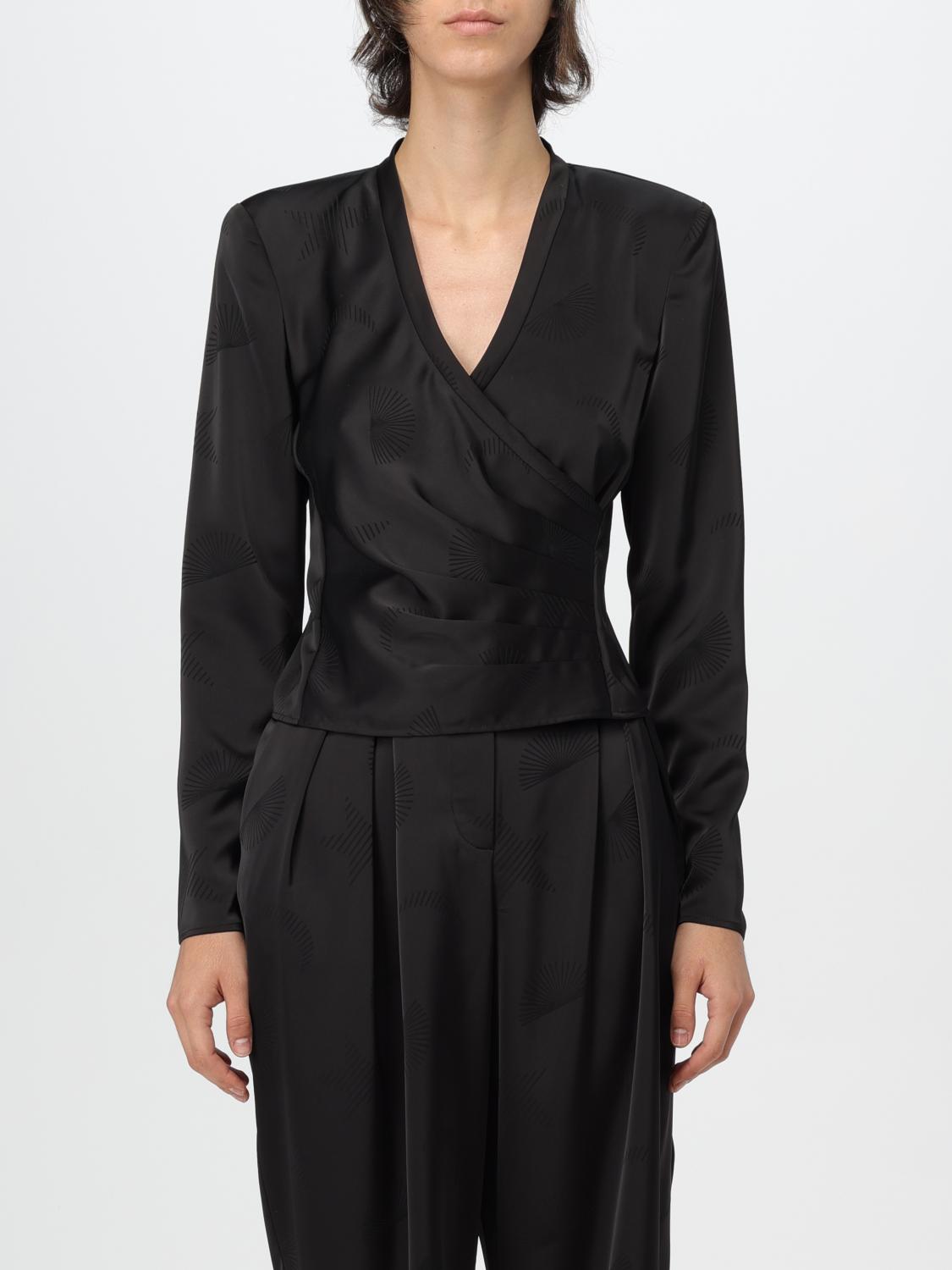 EMPORIO ARMANI TOP: Emporio Armani women's blouse, Black - Img 1